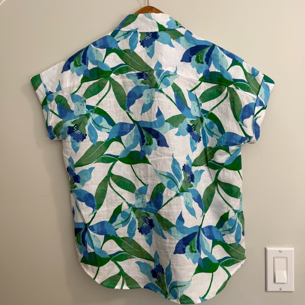 Tommy Bahama Seaside Brights Short Sleeve Linen Shirt - Picture 5 of 13